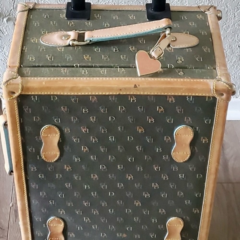 Dooney & Bourke Vintage Style Suitcase - Brown and Tan - Picture 7 of 15